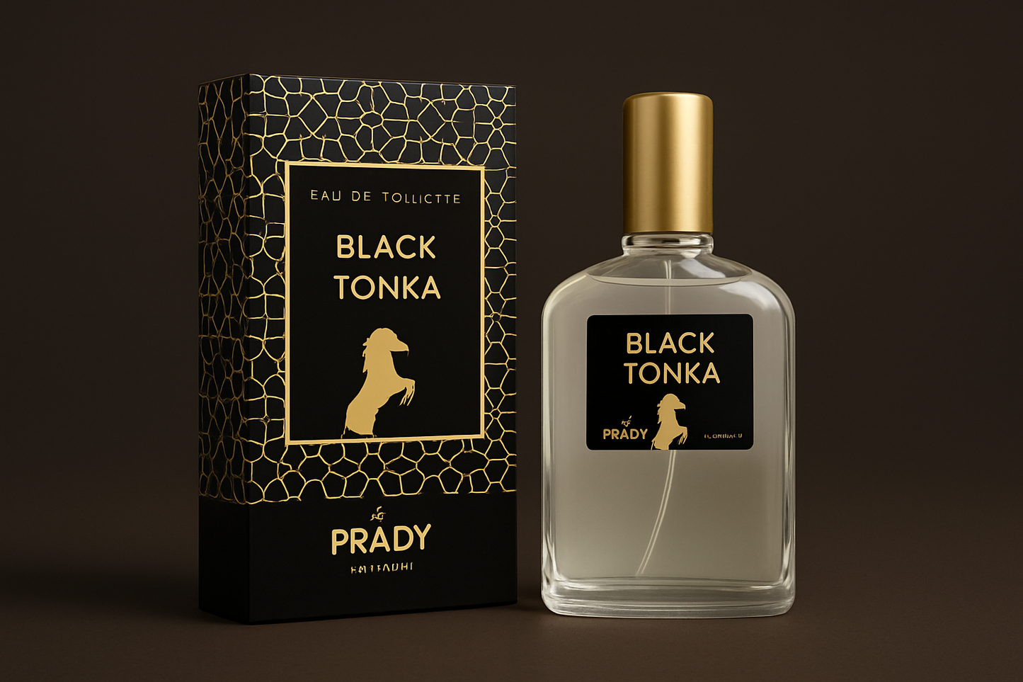 Black Tonka gift with authentic perfume color