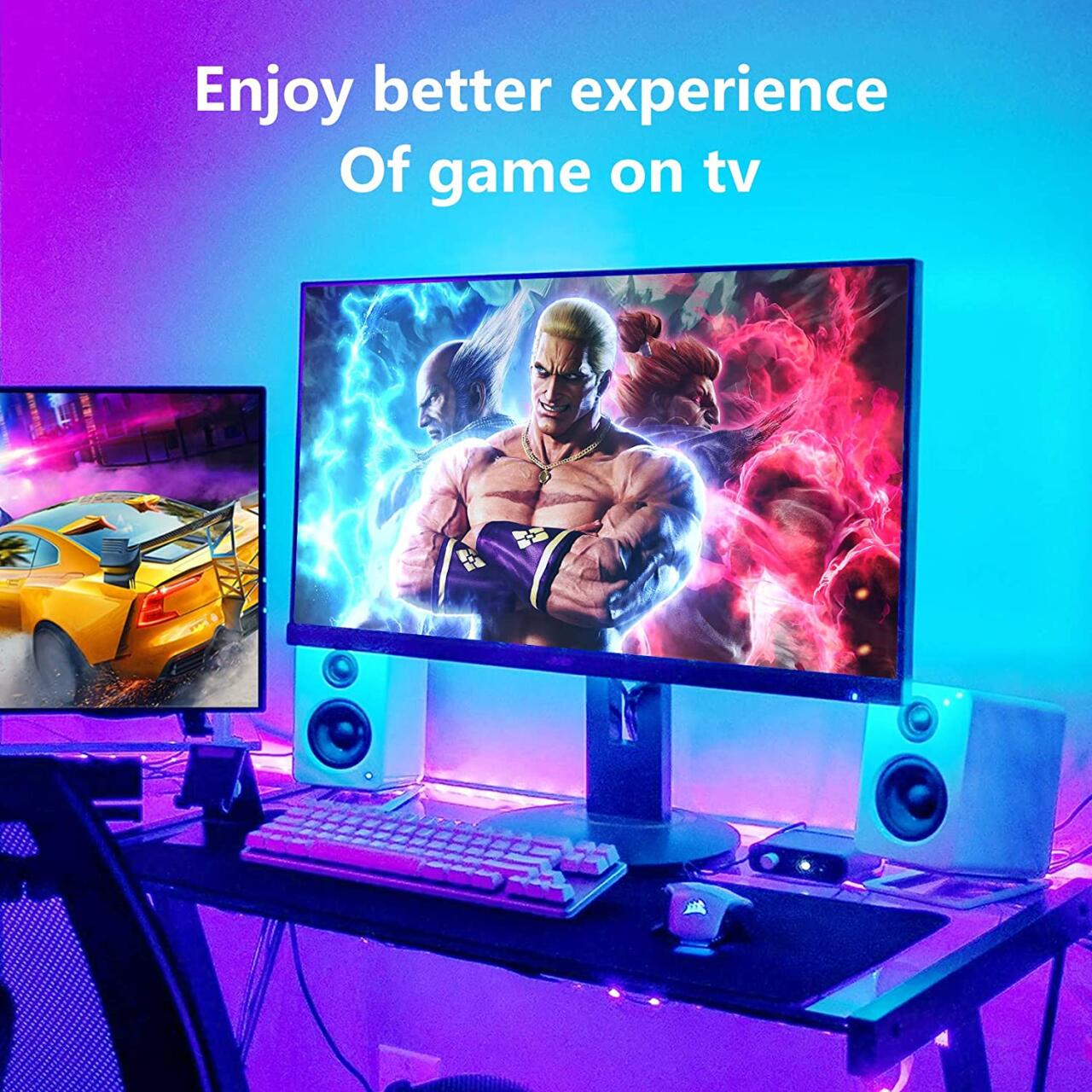 AURA LED™- Tira LED RGB 5M + Mando + App móvil
