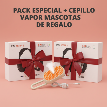 2 Packs SoundTime Pro más cepillo vapor mascotas de regalo