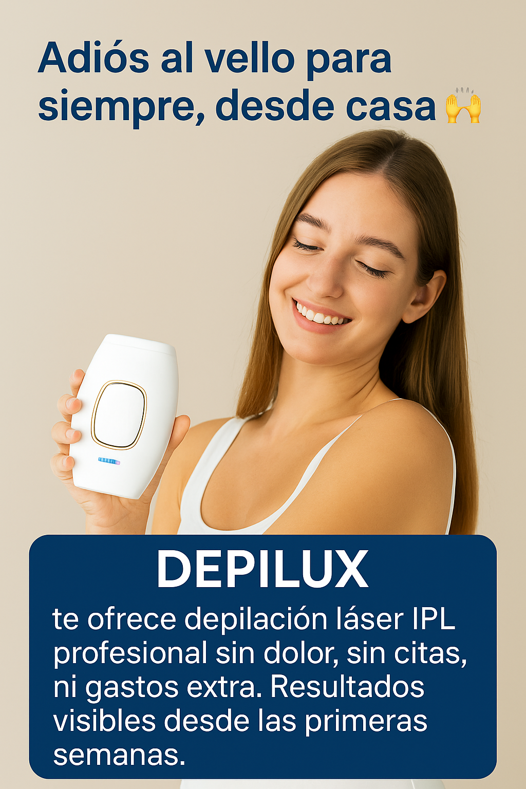 DEPILUX - Depiladora láser IPL PRO + PACK de REGALO