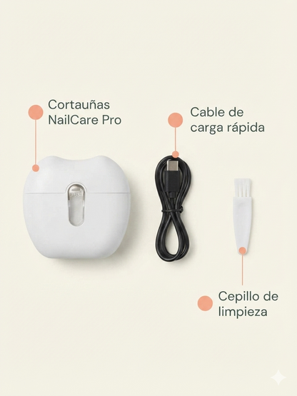 Cortauñas eléctrico NailCare Pro™ con luz LED