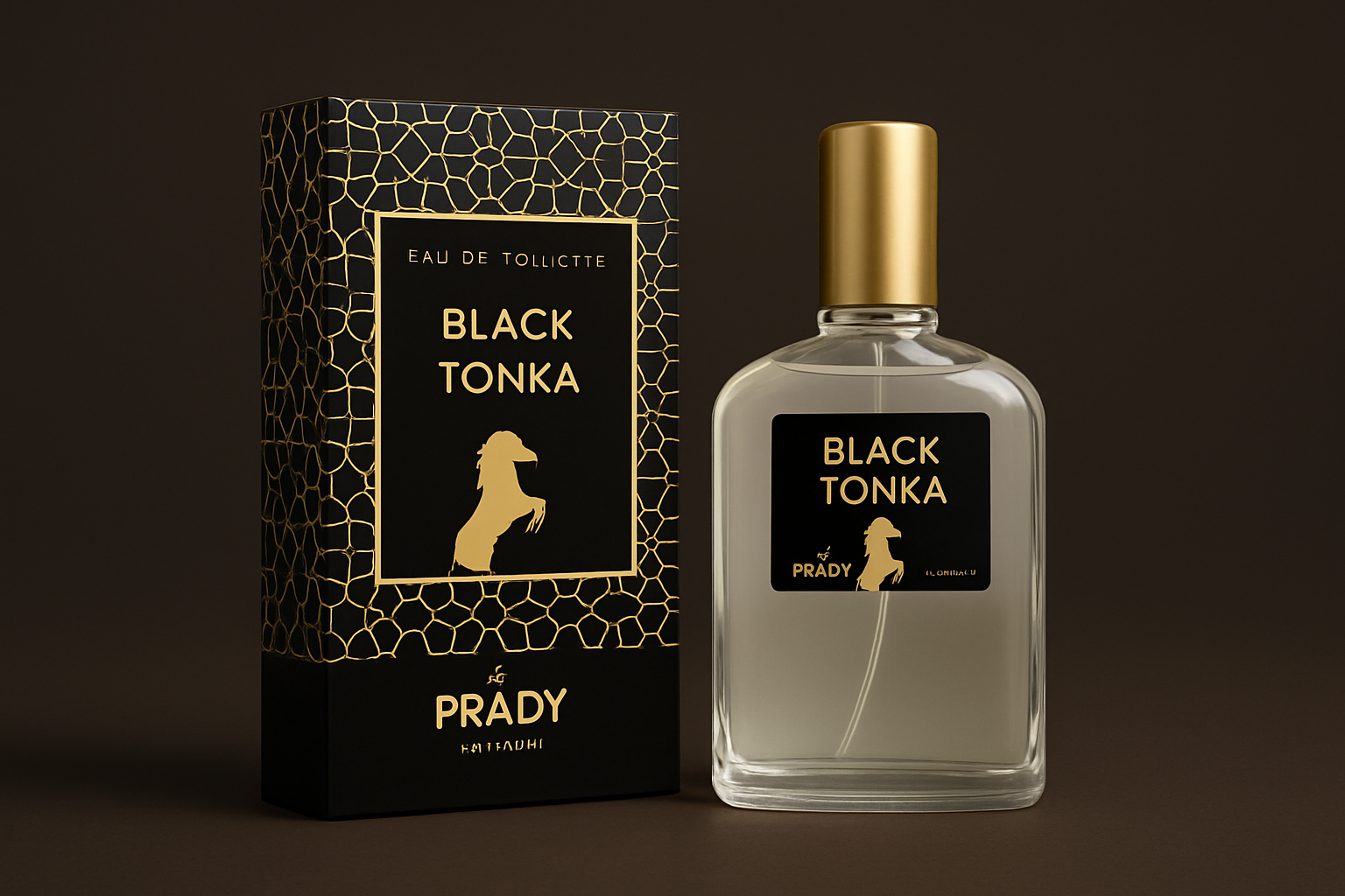 Black Tonka gift with authentic perfume color