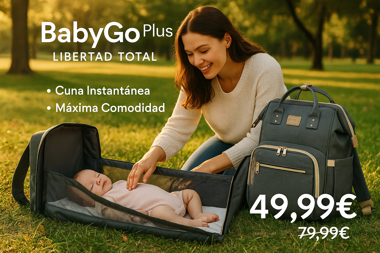 Imagen lifestyle madre con BabyGo Plus