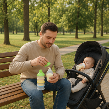MilkBox Pro™ durante un paseo por el parque