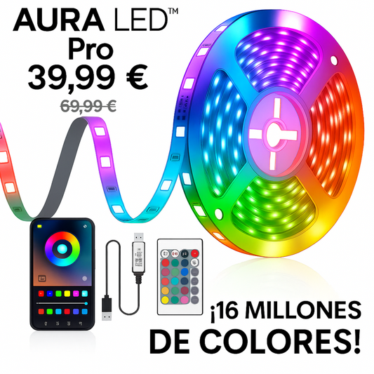 Imagen principal AURA LED Pro corregida con un solo texto