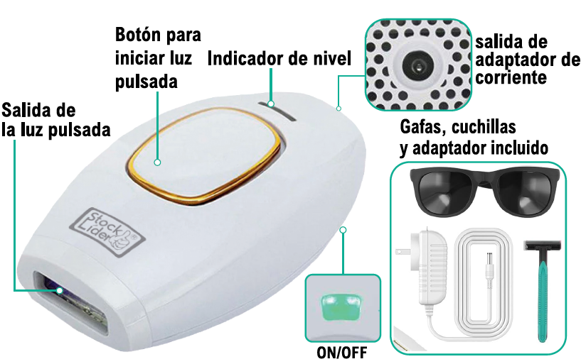 DEPILUX - Depiladora láser IPL PRO + PACK de REGALO