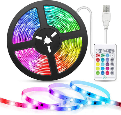 AURA LED™- Tira LED RGB 5M + Mando + App móvil